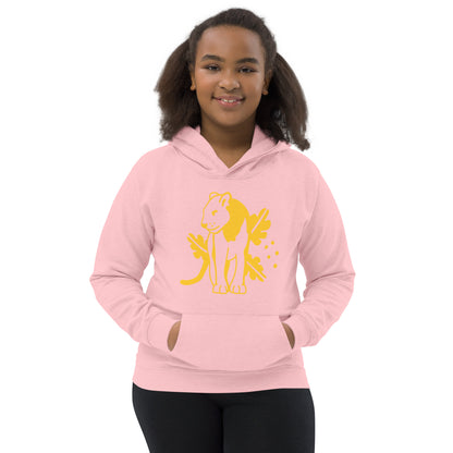 Kids Hoodie Yellow Jaguar