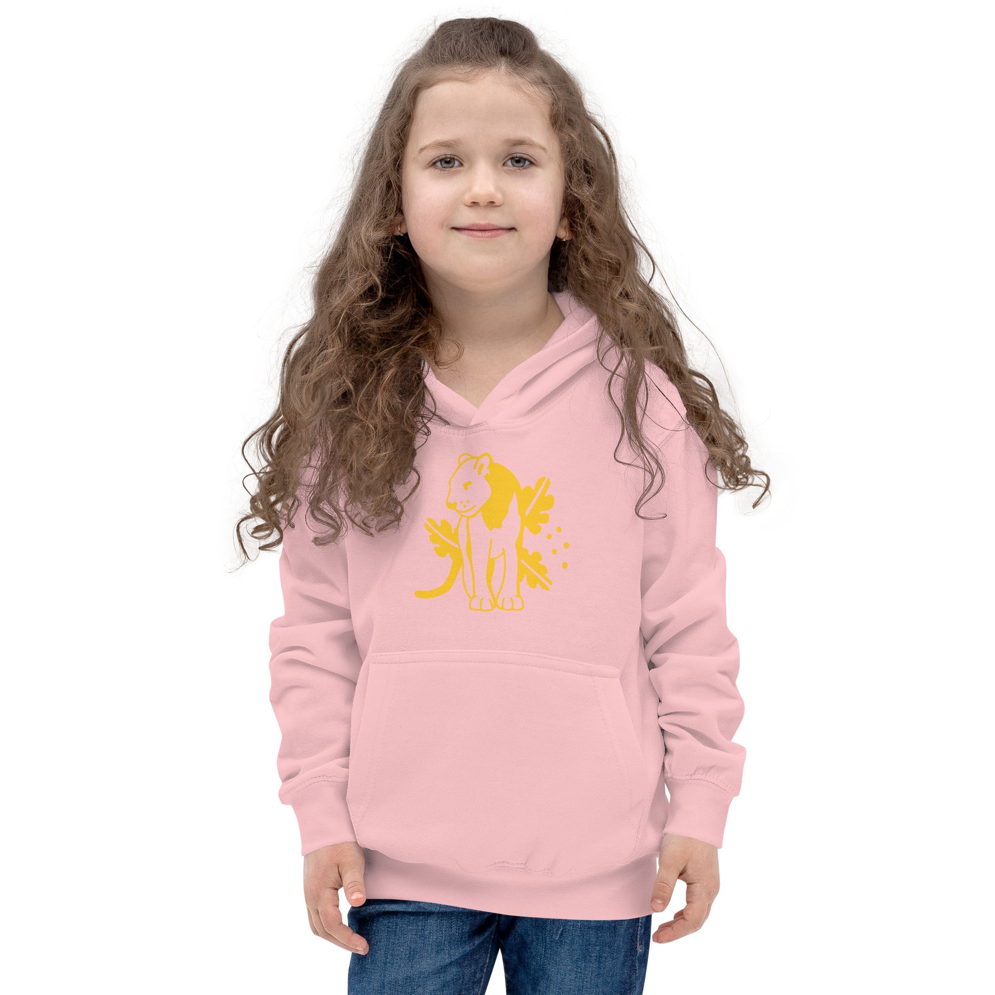 Sudadera Con Capucha Infantil Jaguar Amarillo