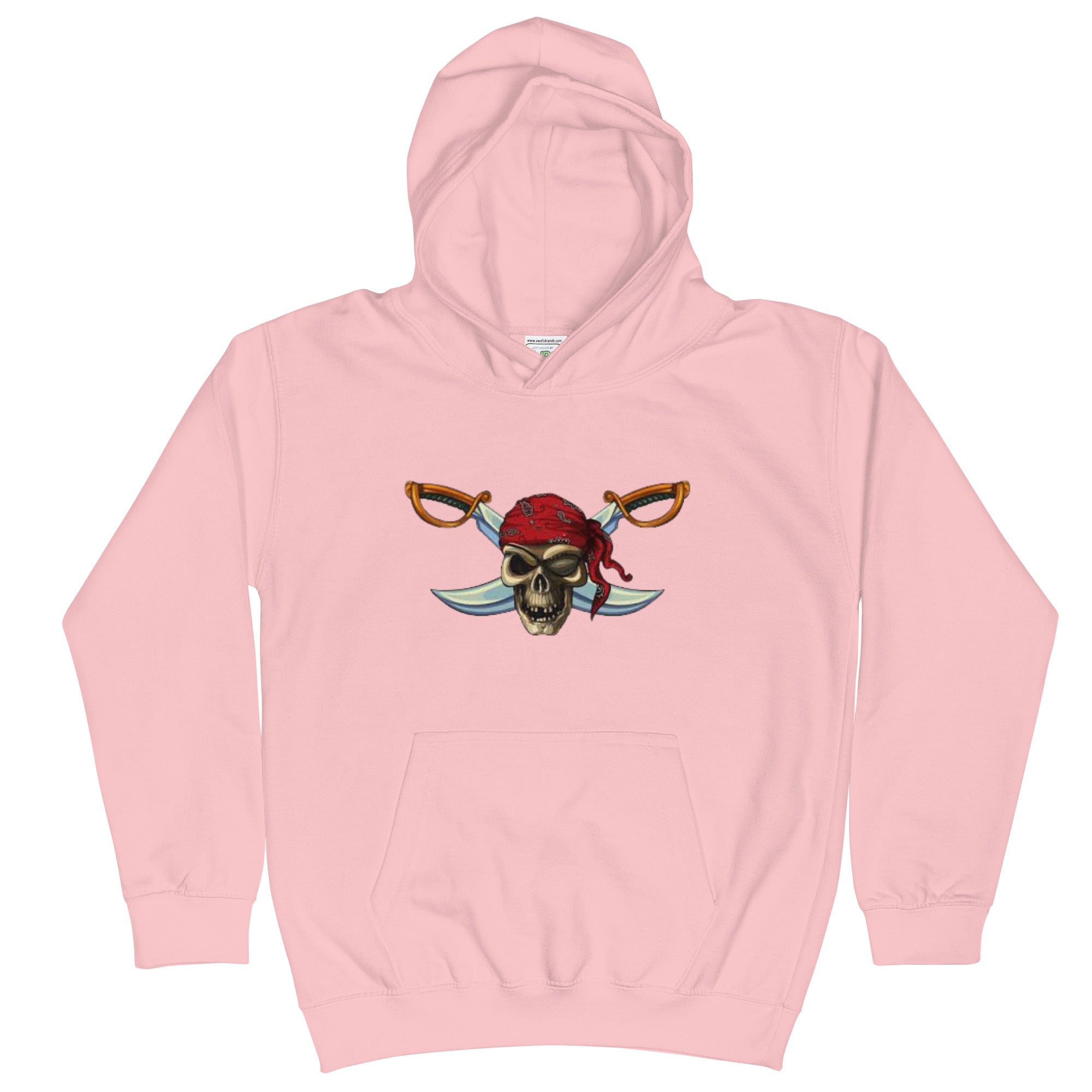 Hoodie Skull with Crossed Swords