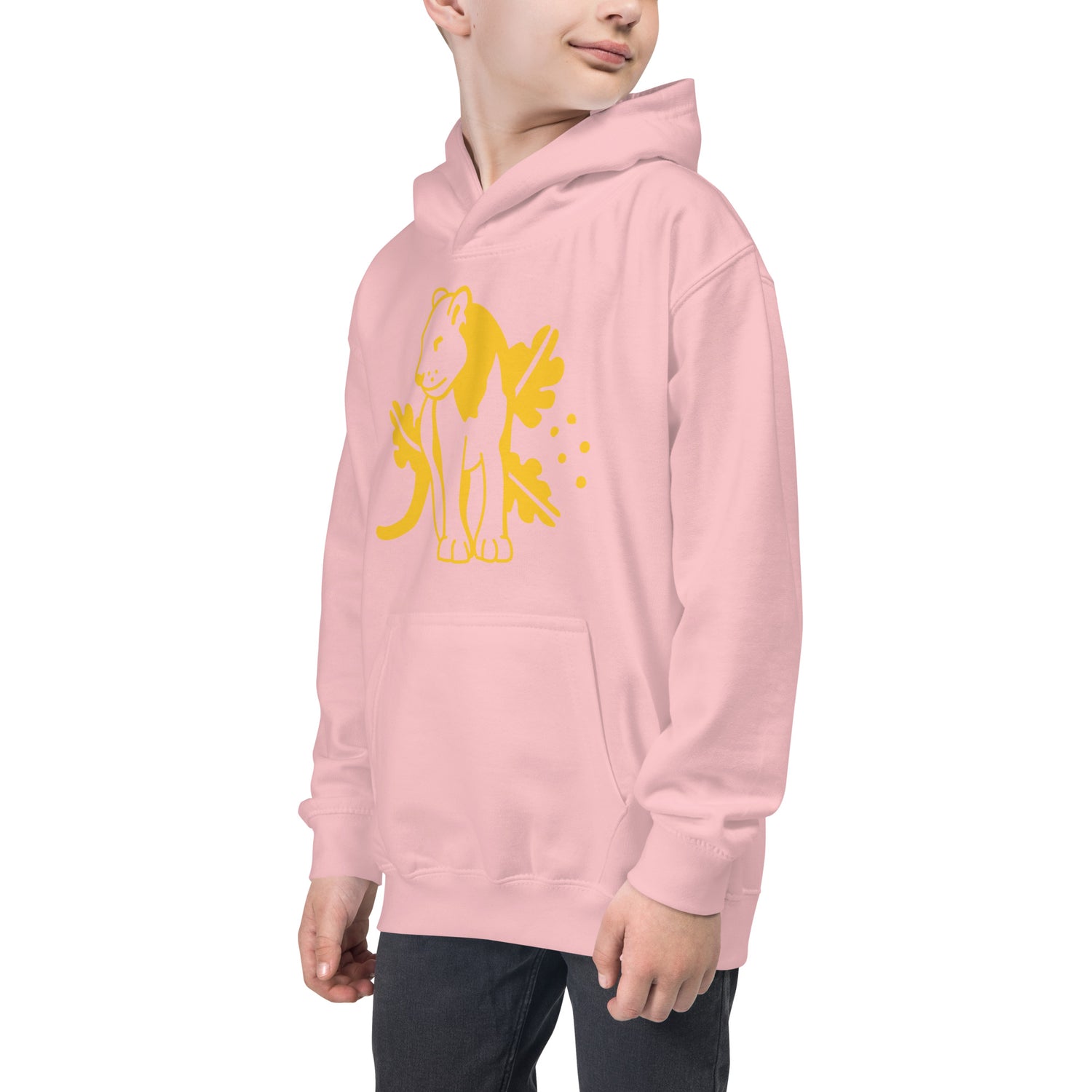 Kids Hoodie Yellow Jaguar