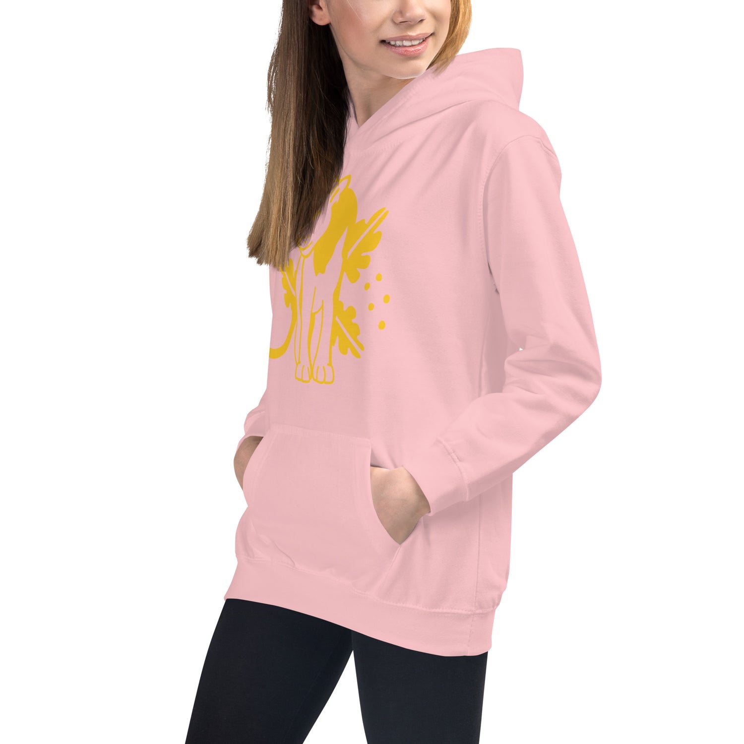 Kids Hoodie Yellow Jaguar