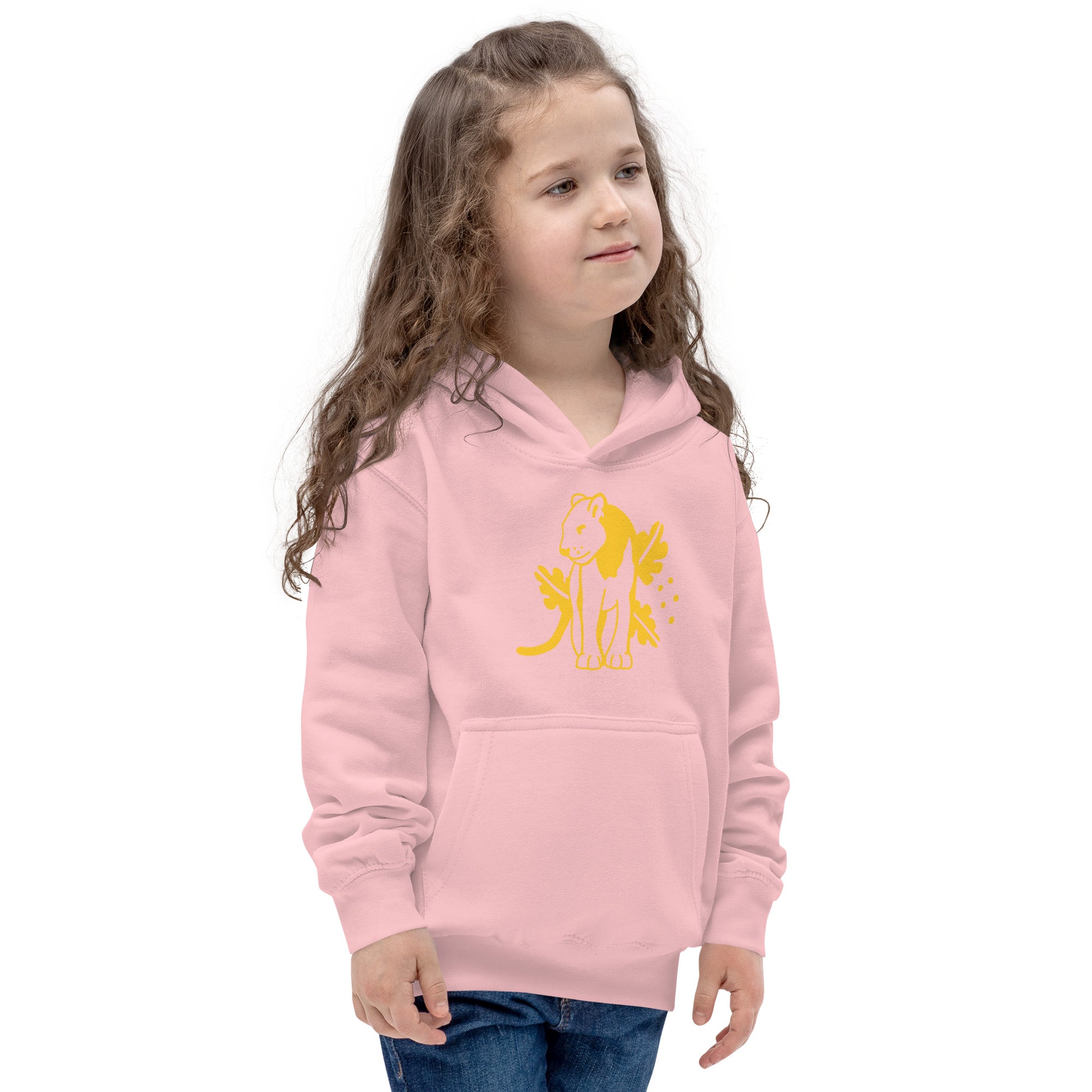 Kids Hoodie Yellow Jaguar