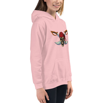 Hoodie Skull with Crossed Swords