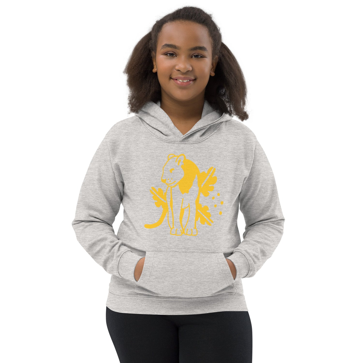 Kids Hoodie Yellow Jaguar