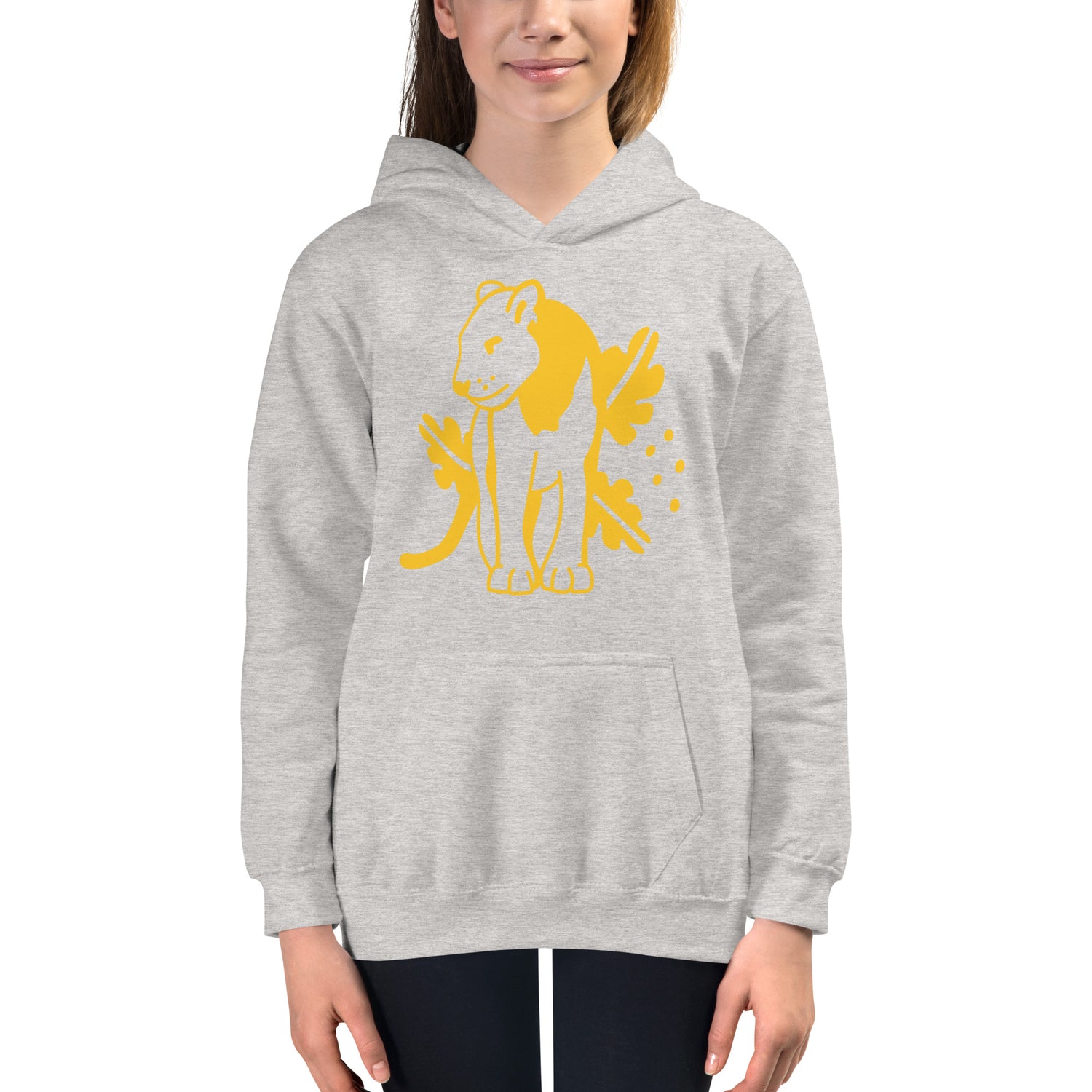 Kids Hoodie Yellow Jaguar