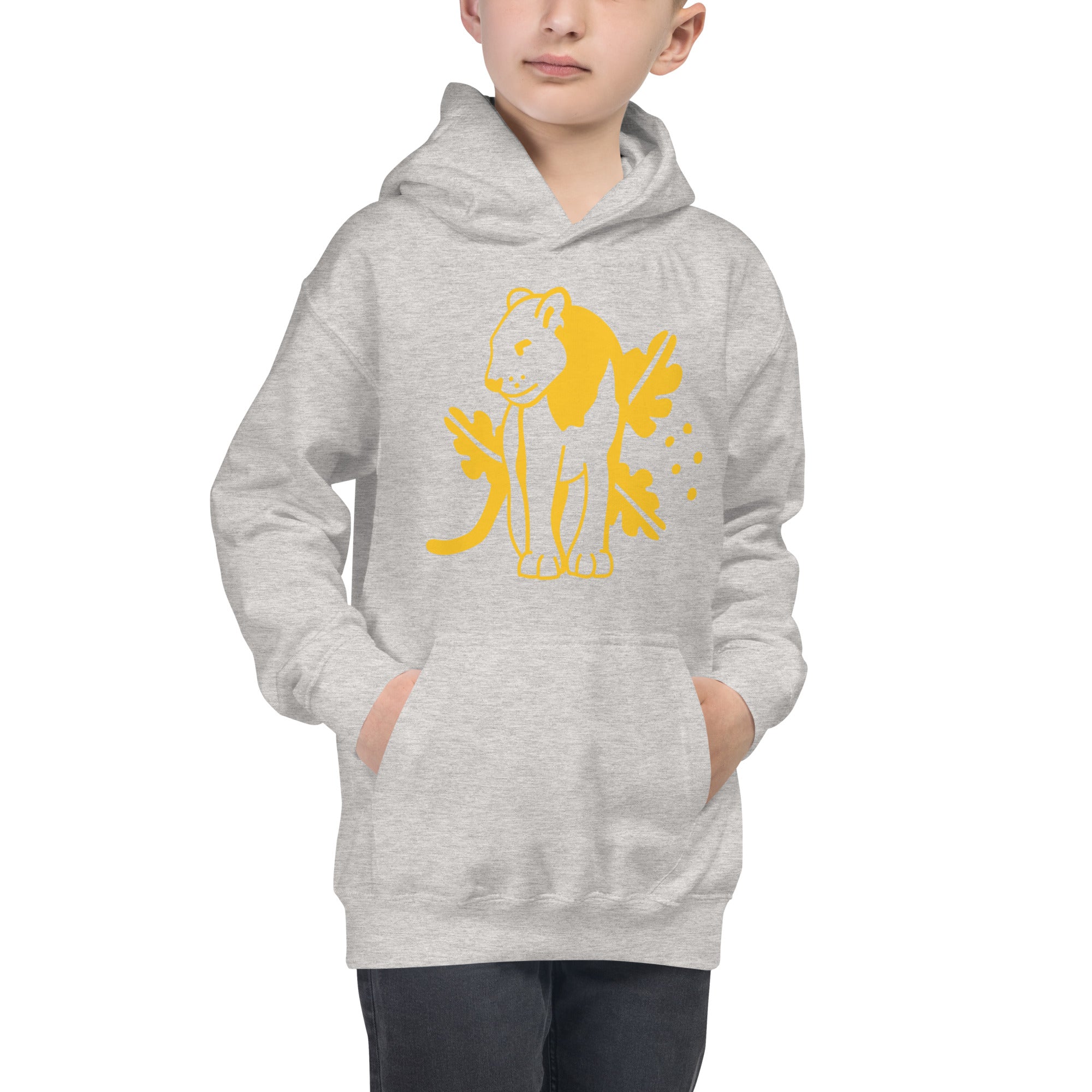 Kids Hoodie Yellow Jaguar