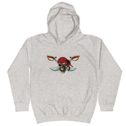 Hoodie Skull with Crossed Swords