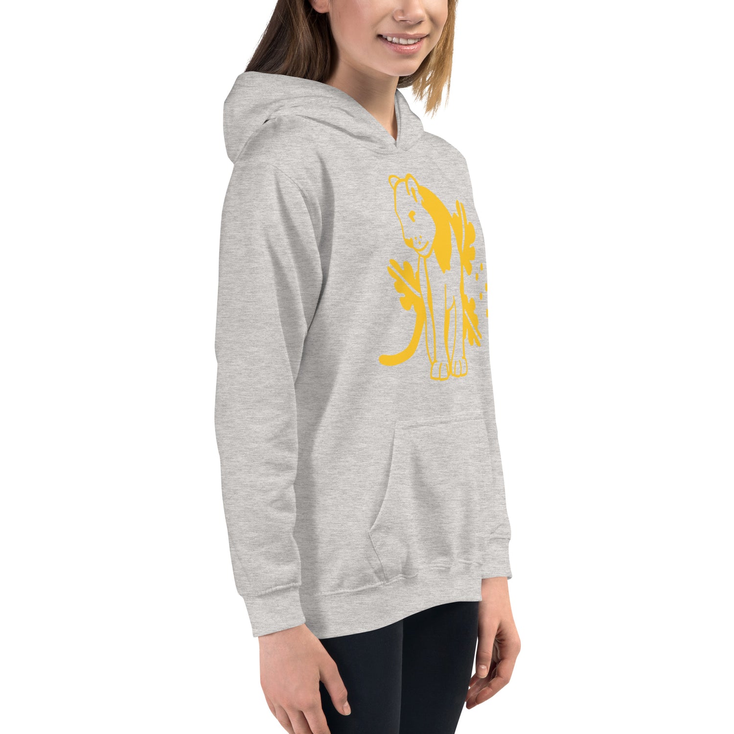 Kids Hoodie Yellow Jaguar