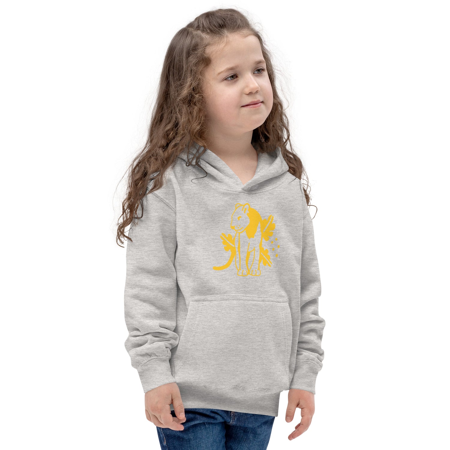 Kids Hoodie Yellow Jaguar