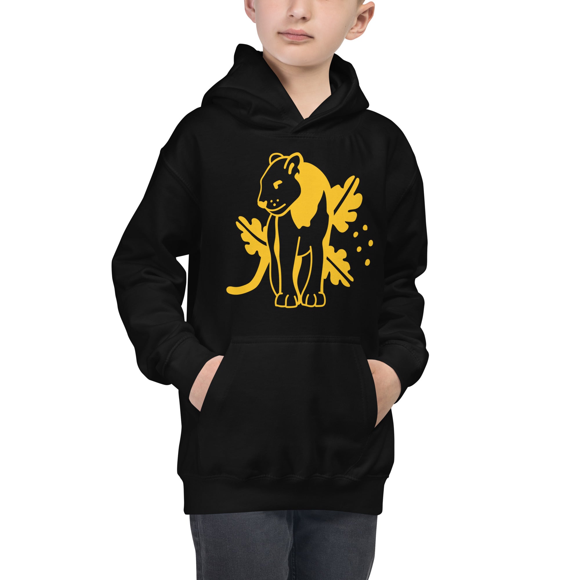 Capuz Infantil Amarelo Jaguar