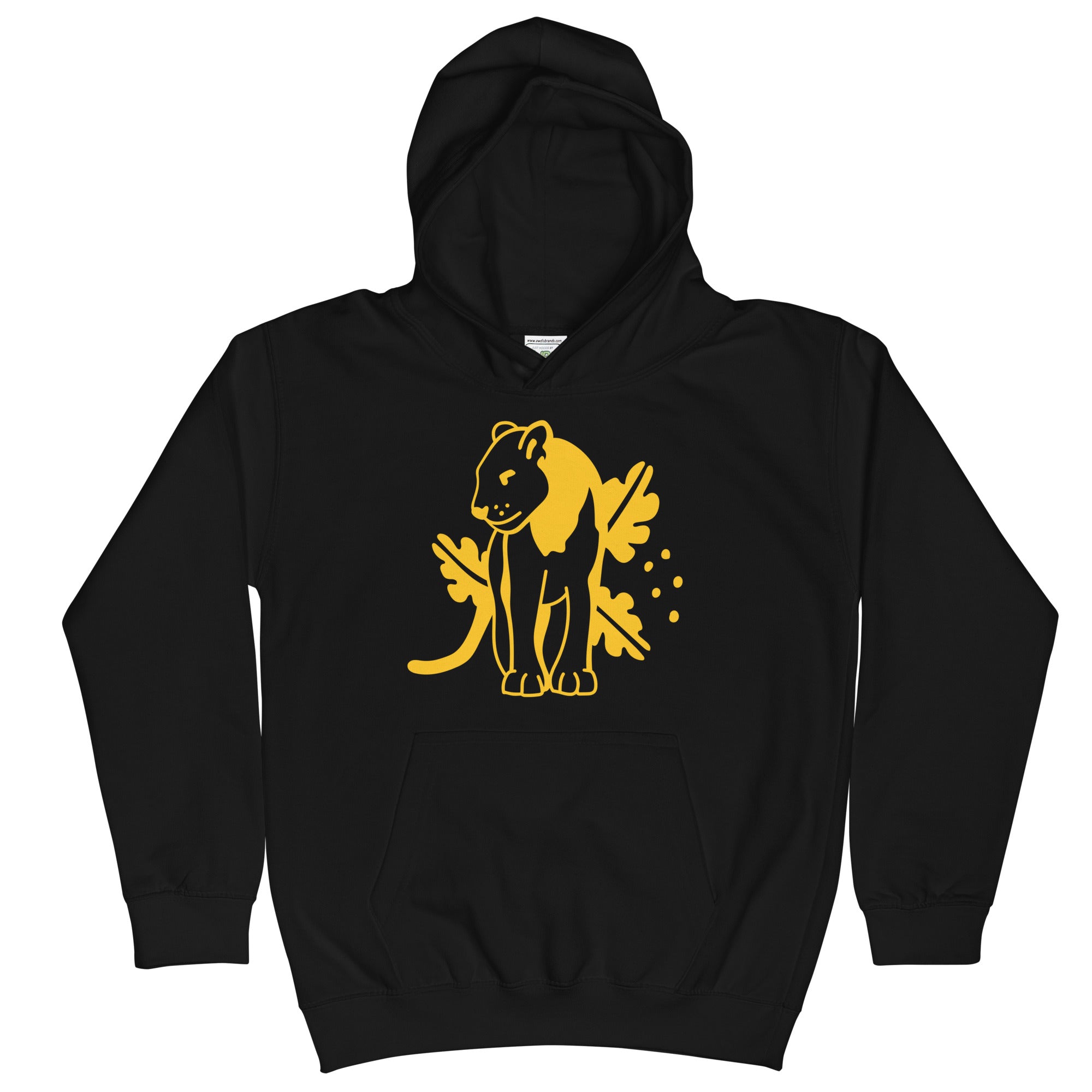 Sudadera Con Capucha Infantil Jaguar Amarillo