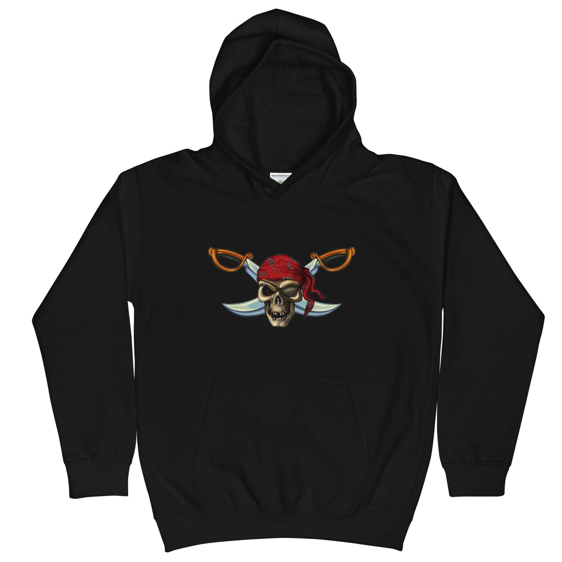 Hoodie Skull with Crossed Swords