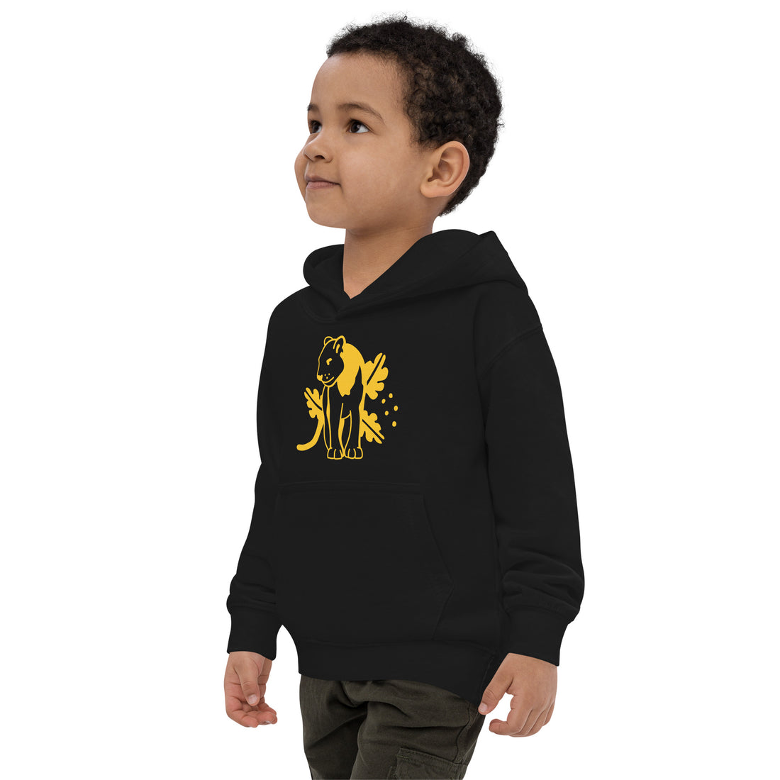 Kids Hoodie Yellow Jaguar