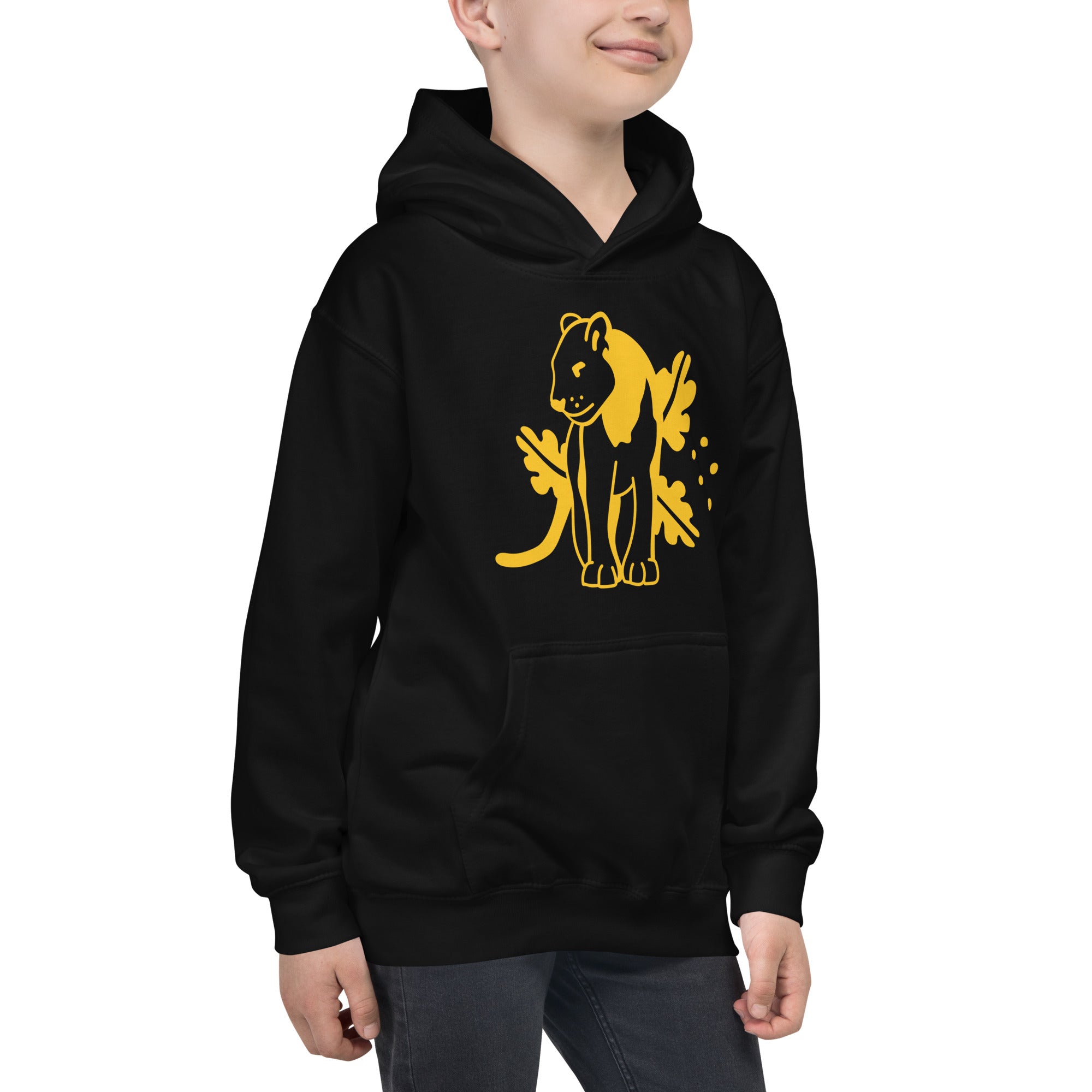 Kids Hoodie Yellow Jaguar