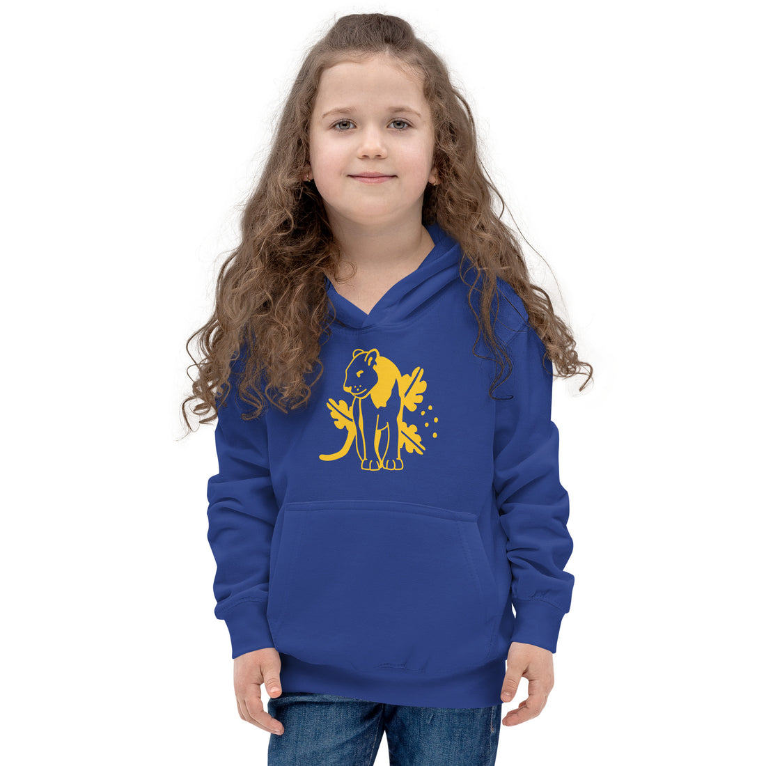 Sudadera Con Capucha Infantil Jaguar Amarillo