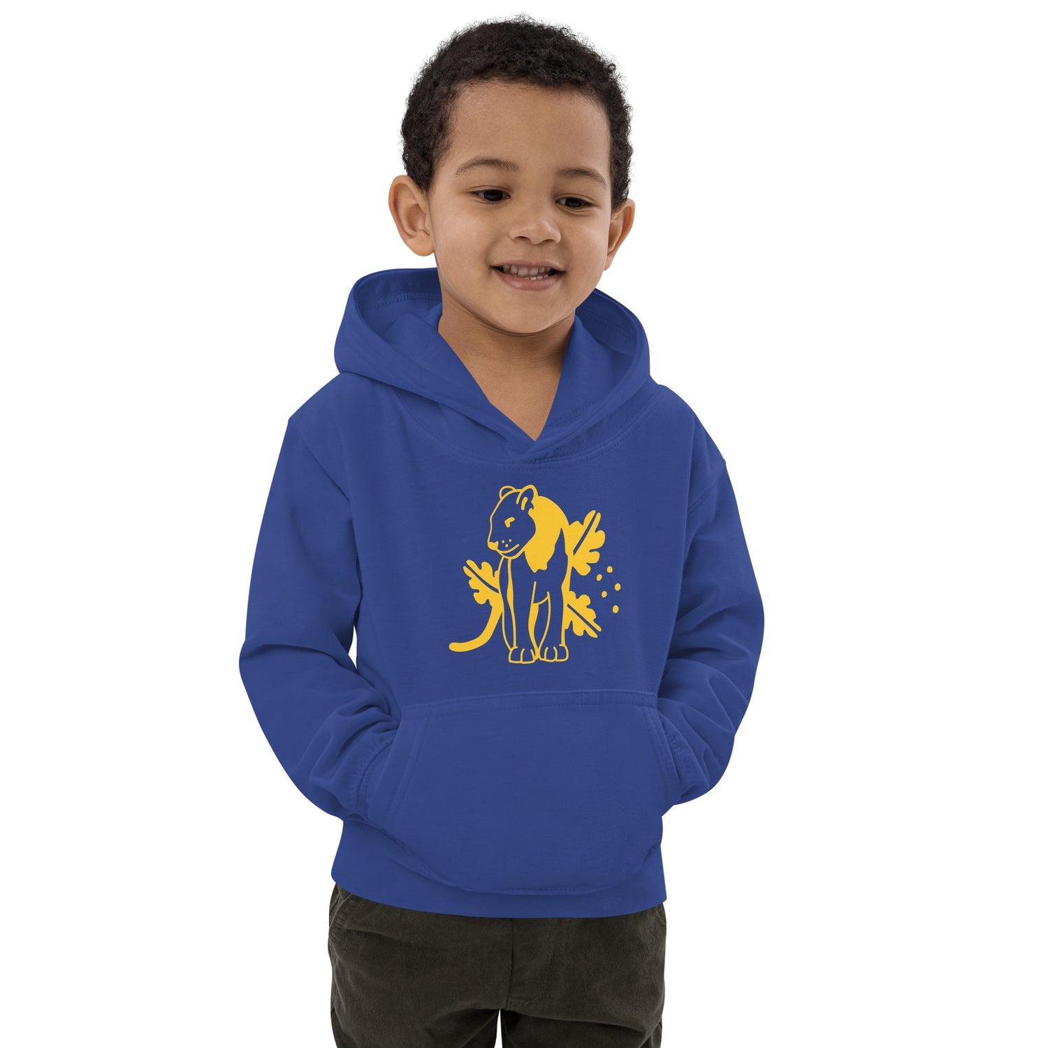 Kids Hoodie Yellow Jaguar