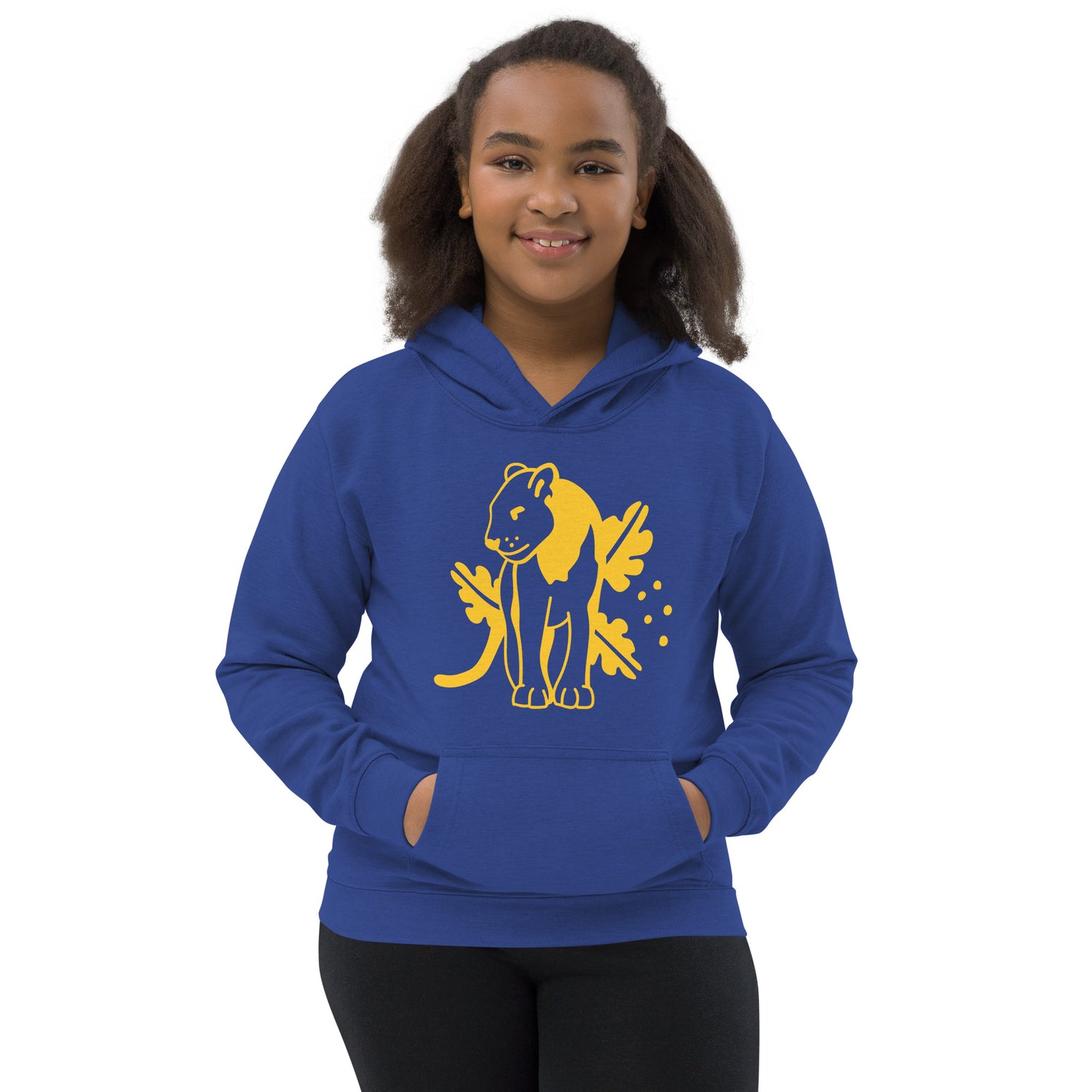 Sudadera Con Capucha Infantil Jaguar Amarillo