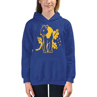 Kids Hoodie Yellow Jaguar