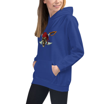 Hoodie Skull with Crossed Swords