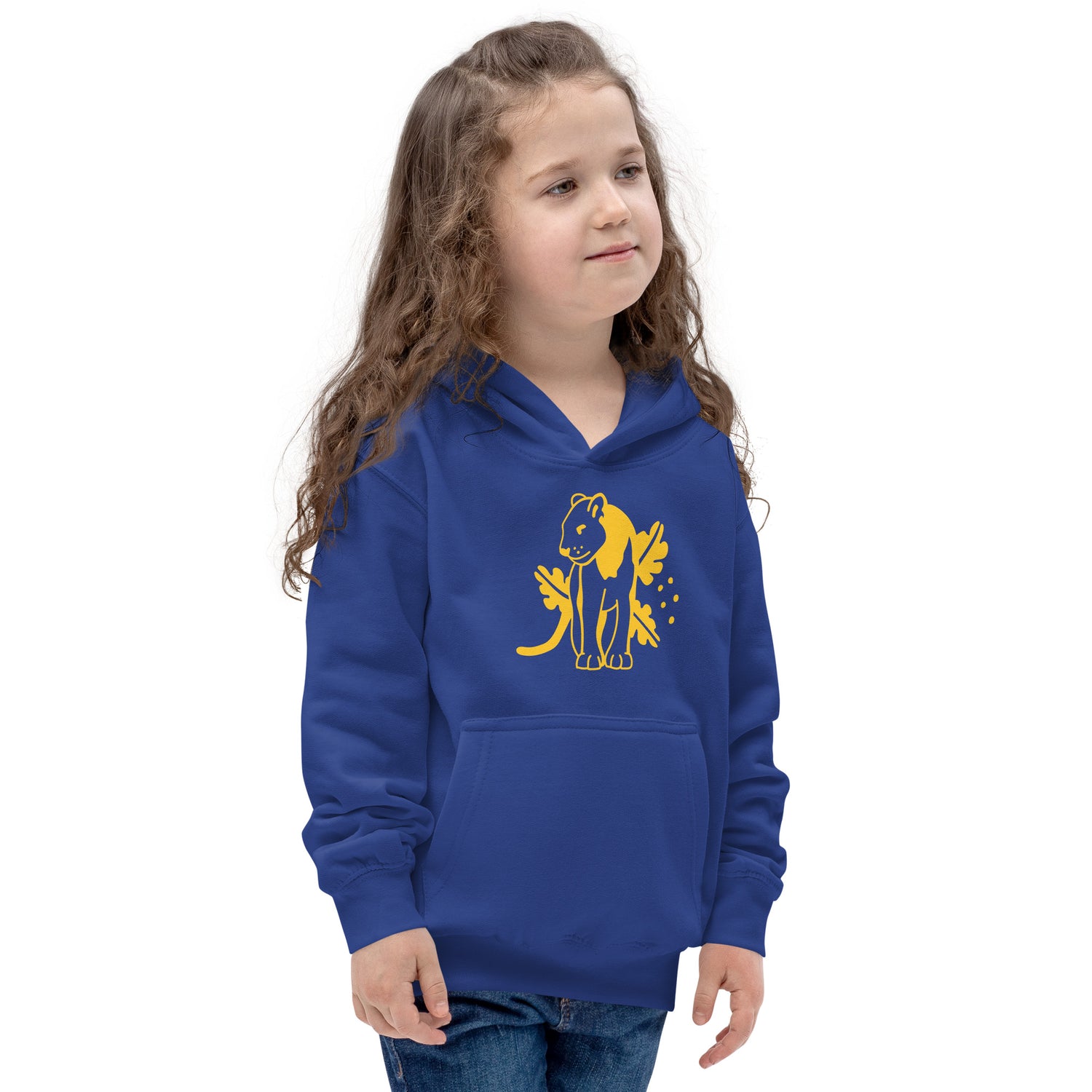 Kids Hoodie Yellow Jaguar