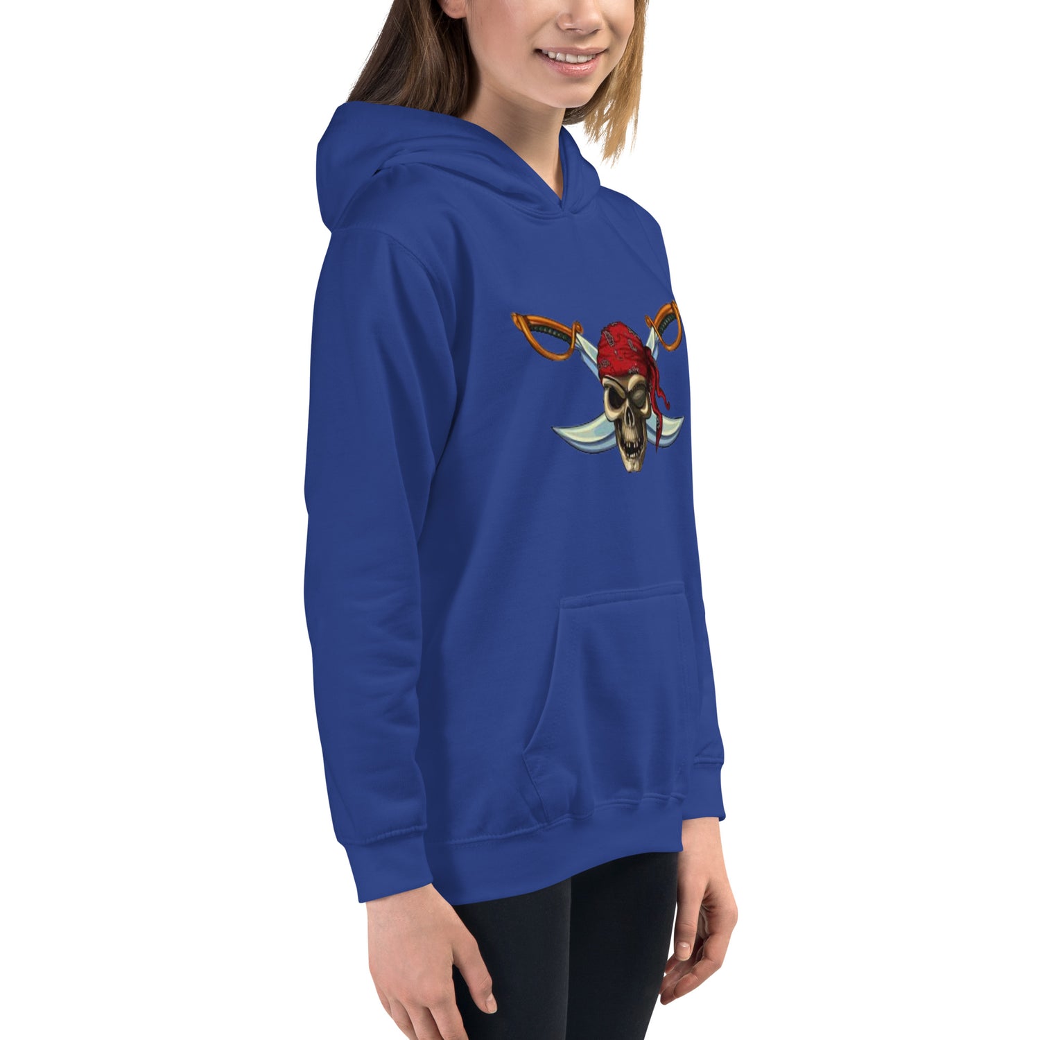 Hoodie Skull with Crossed Swords