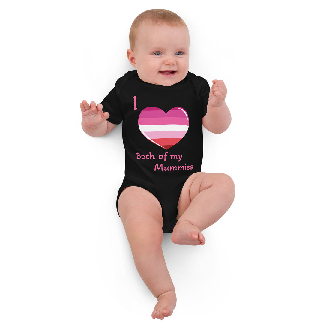 Organic cotton baby bodysuit Two Mummies Lesbian