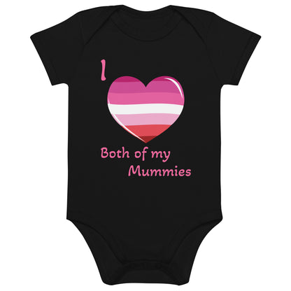 Organic cotton baby bodysuit Two Mummies Lesbian