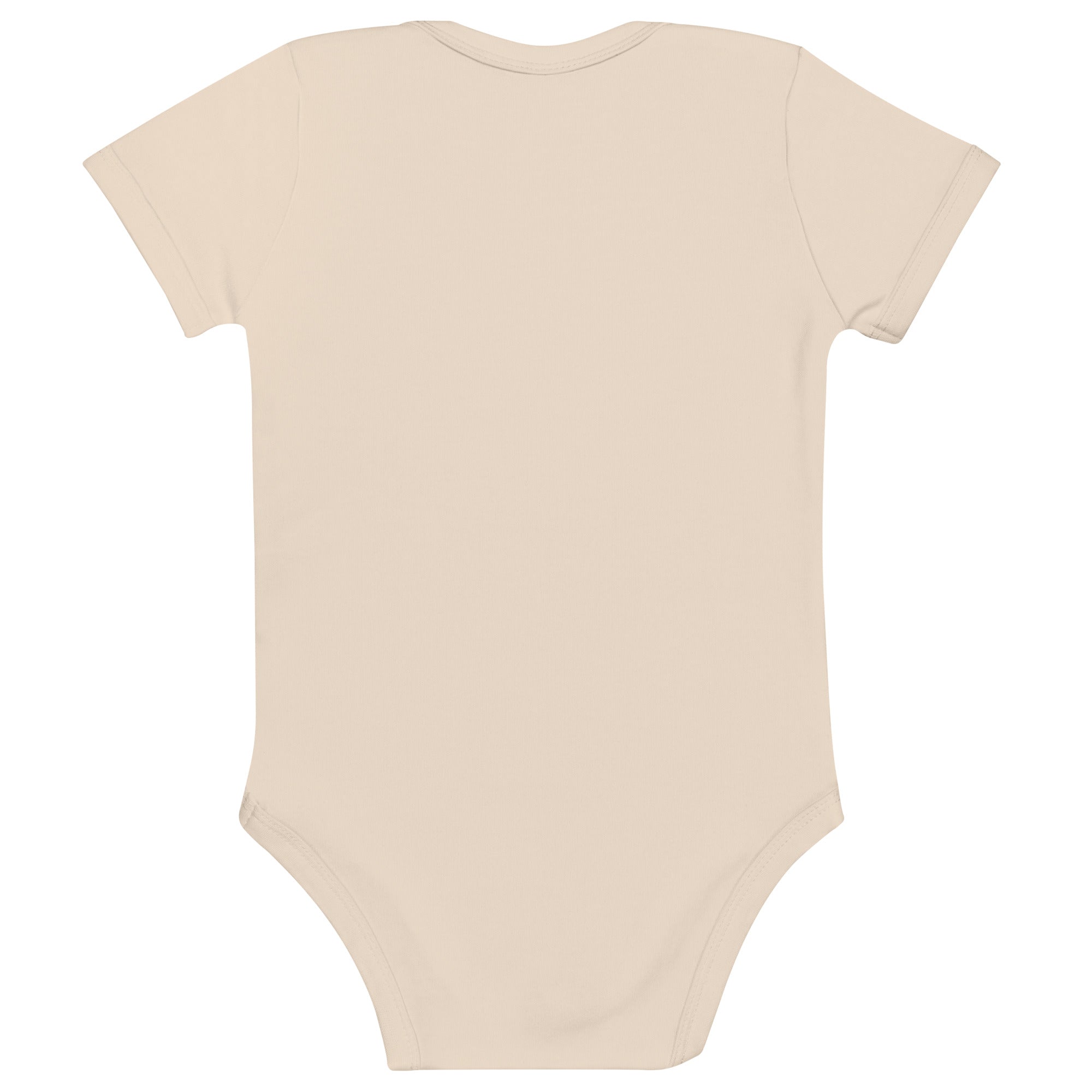 Organic cotton baby bodysuit Two Dads Gay Heart