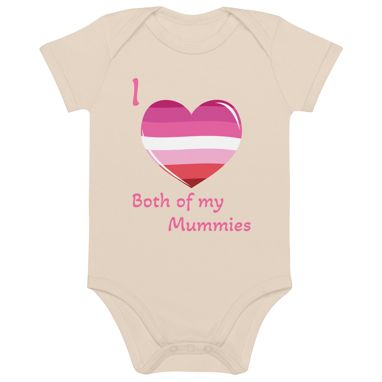 Organic cotton baby bodysuit Two Mummies Lesbian