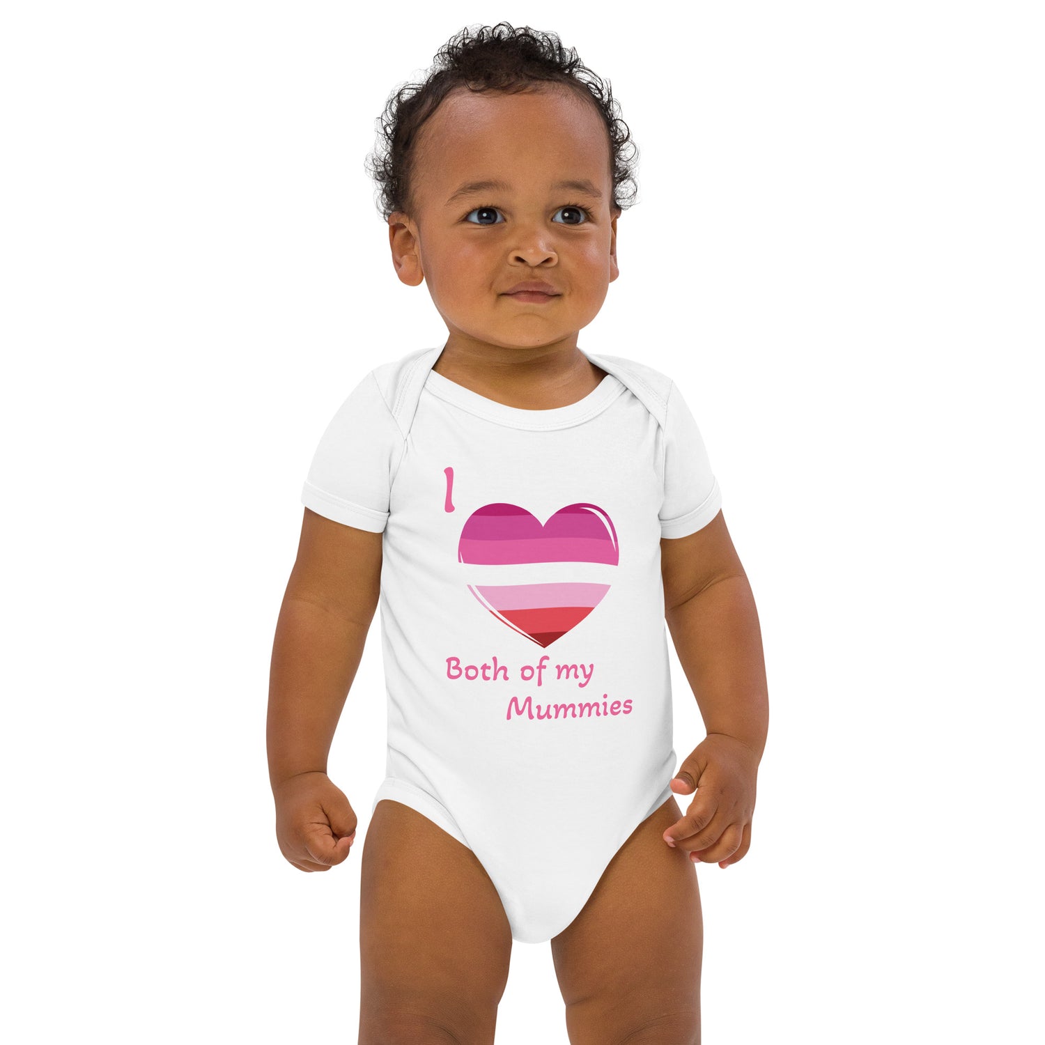 Organic cotton baby bodysuit Two Mummies Lesbian