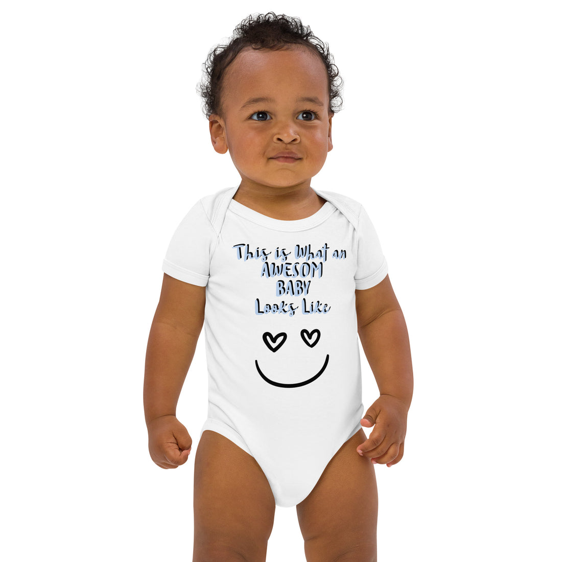 Organic cotton baby bodysuit Awesome Baby