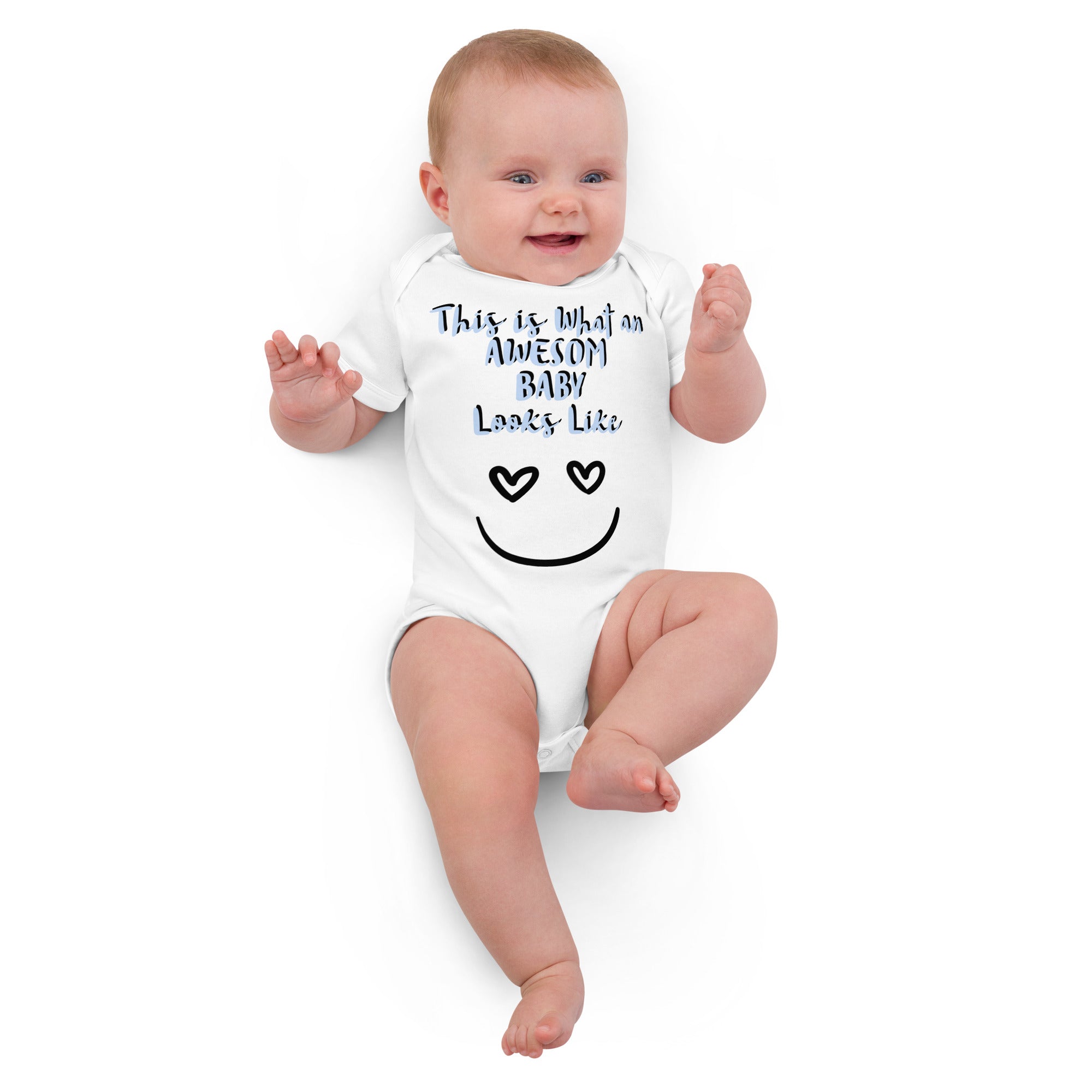 Organic cotton baby bodysuit Awesome Baby