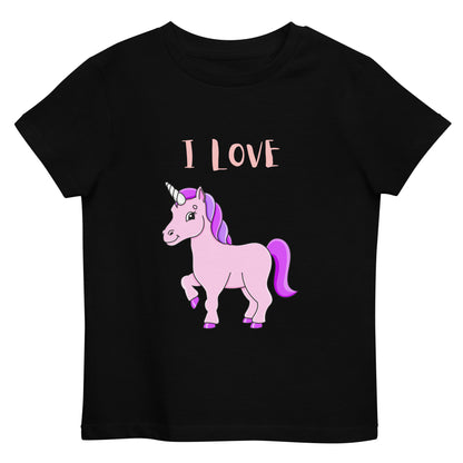 Organic cotton kids t-shirt Love Unicorn