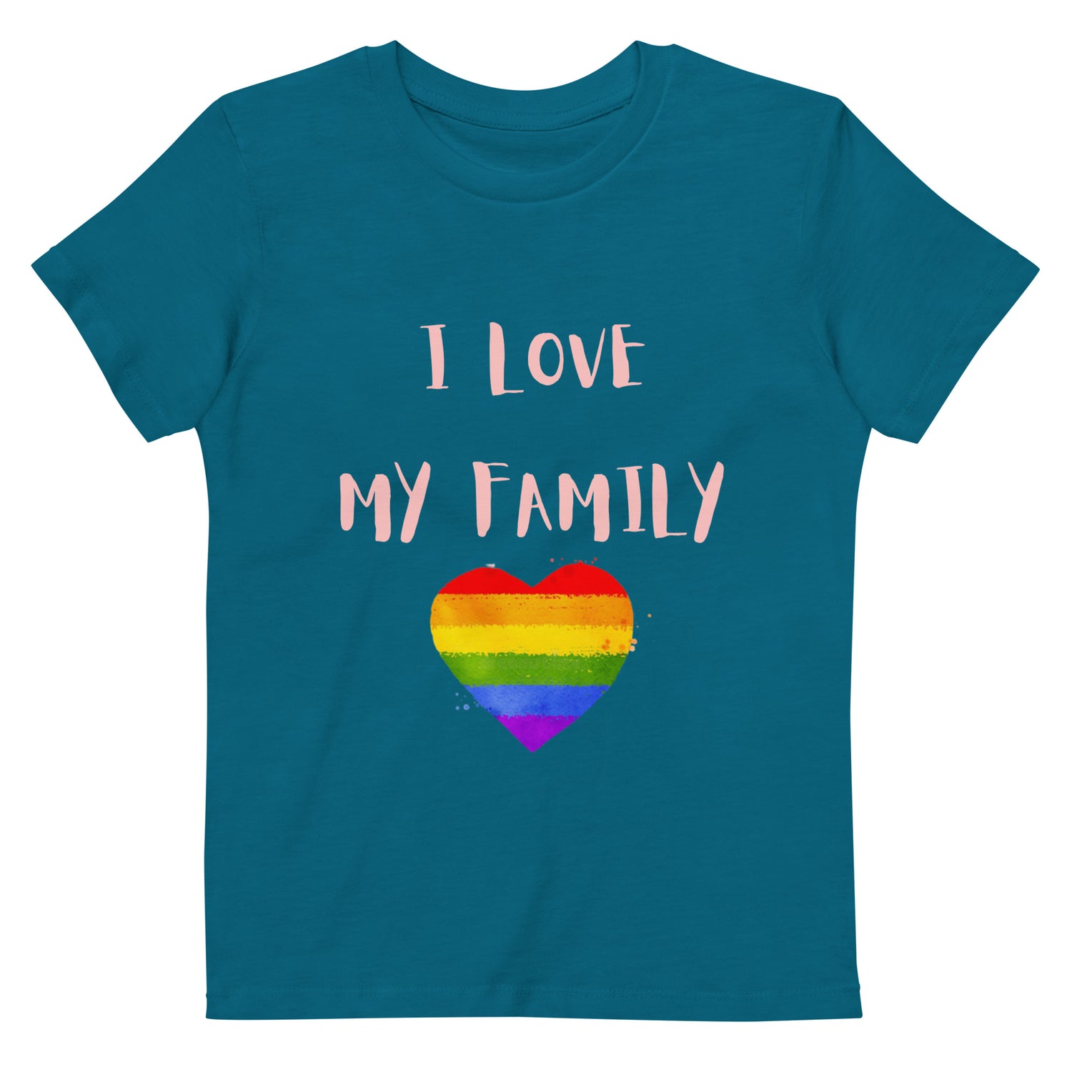 Organic cotton kids t-shirt Love Family