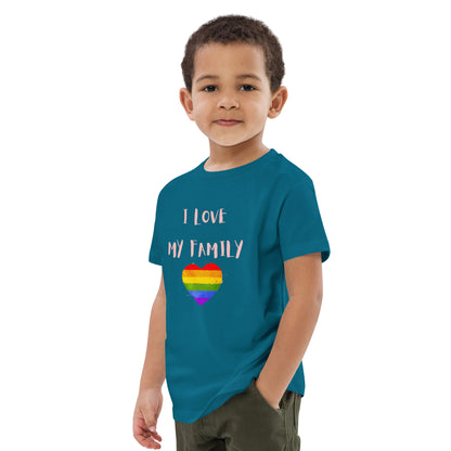 Organic cotton kids t-shirt Love Family