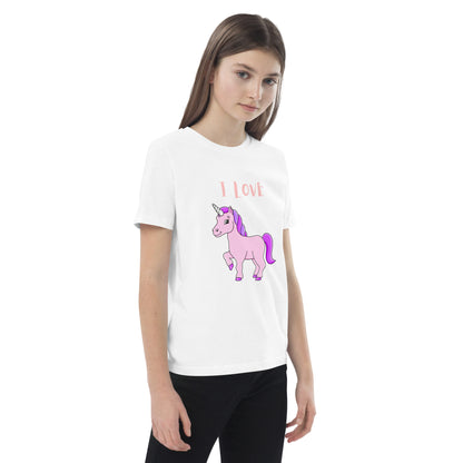 Organic cotton kids t-shirt Love Unicorn