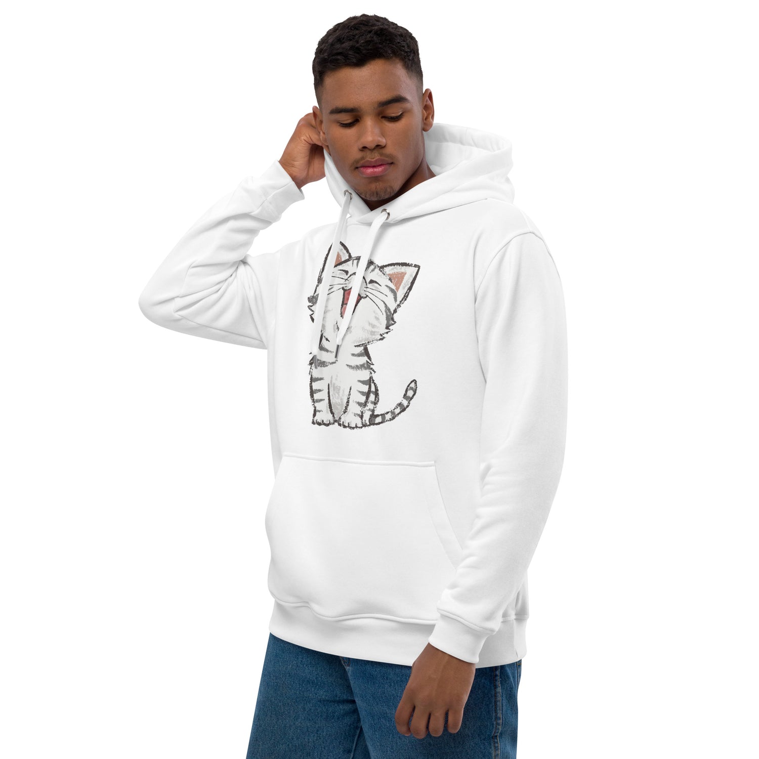 Cat Hoodie Premium Eco