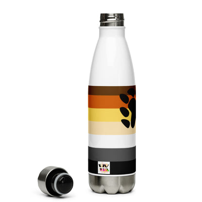 Stainless Steel Water Bottle Bear Pride