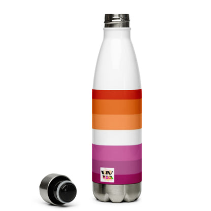 Stainless Steel Water Bottle Lesbian Pride