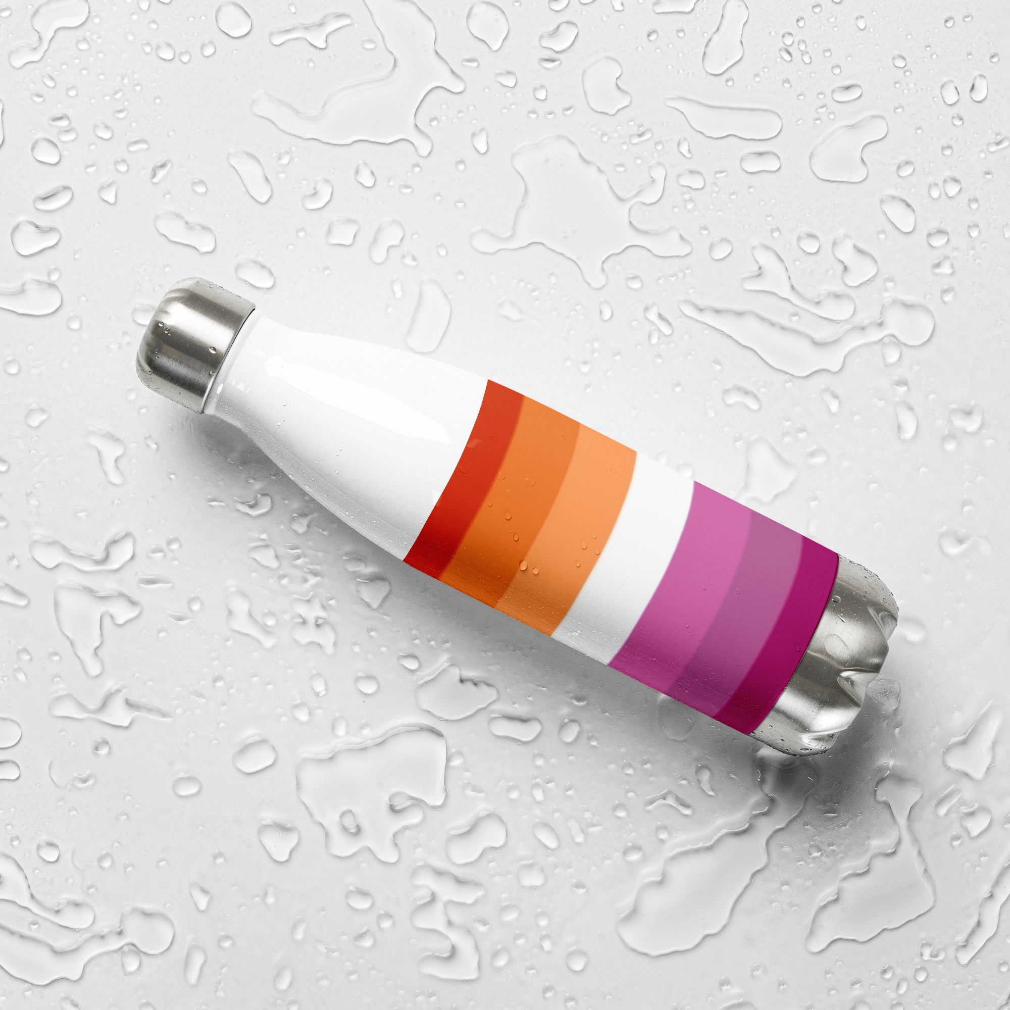 Stainless Steel Water Bottle Lesbian Pride