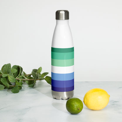 Stainless Steel Water Bottle Gay Pride Flag