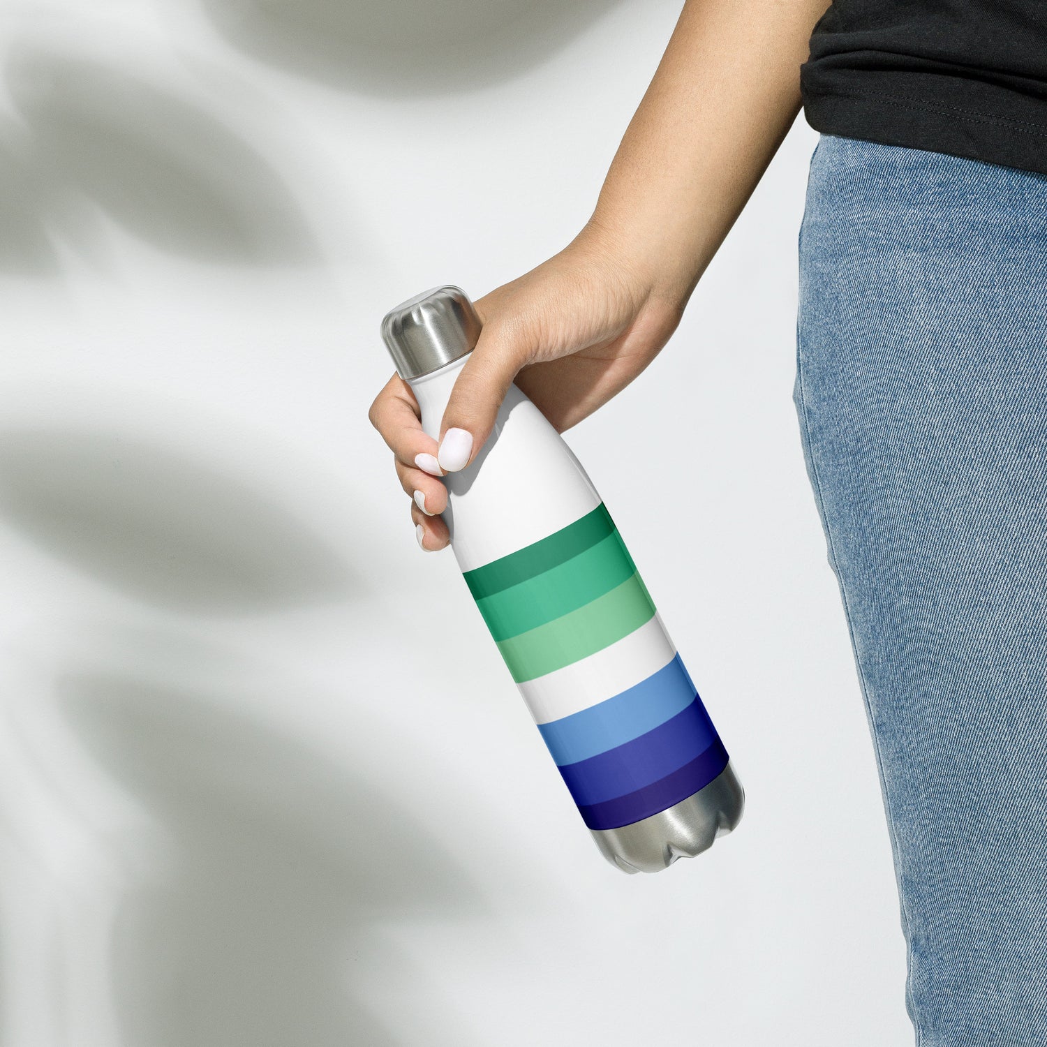 Stainless Steel Water Bottle Gay Pride Flag