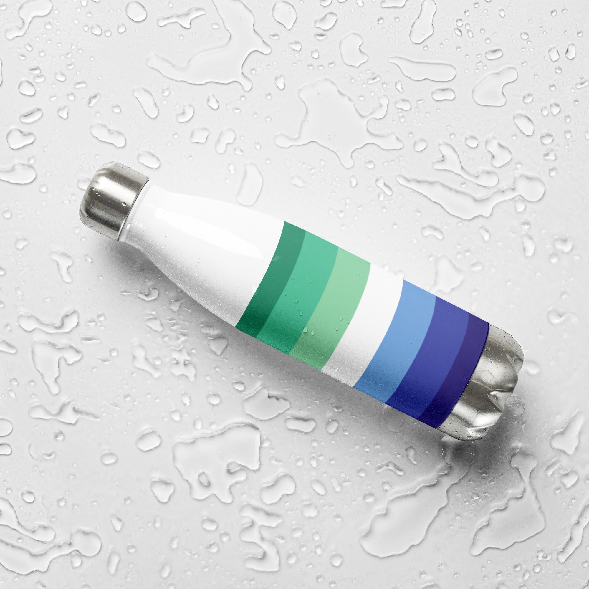 Stainless Steel Water Bottle Gay Pride Flag