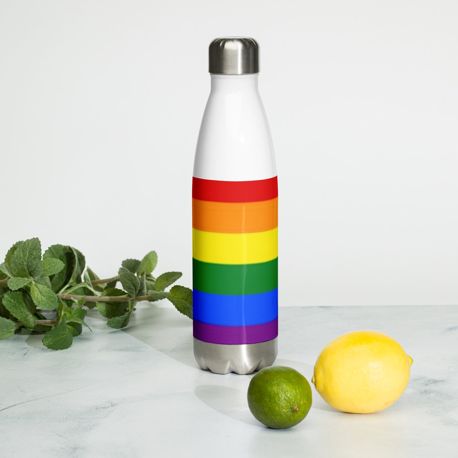 Botella de Agua de Acero Inoxidable LGBTQIA+ 6 colores