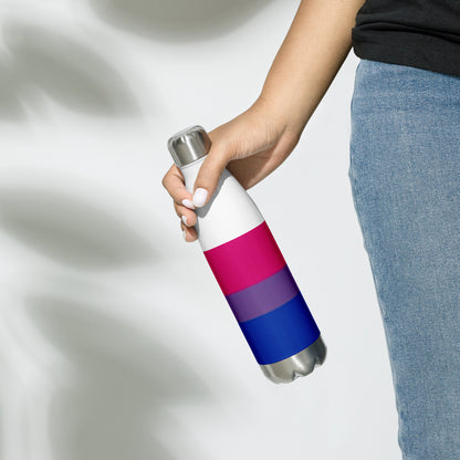 Stainless Steel Water Bottle Bisexual Flag