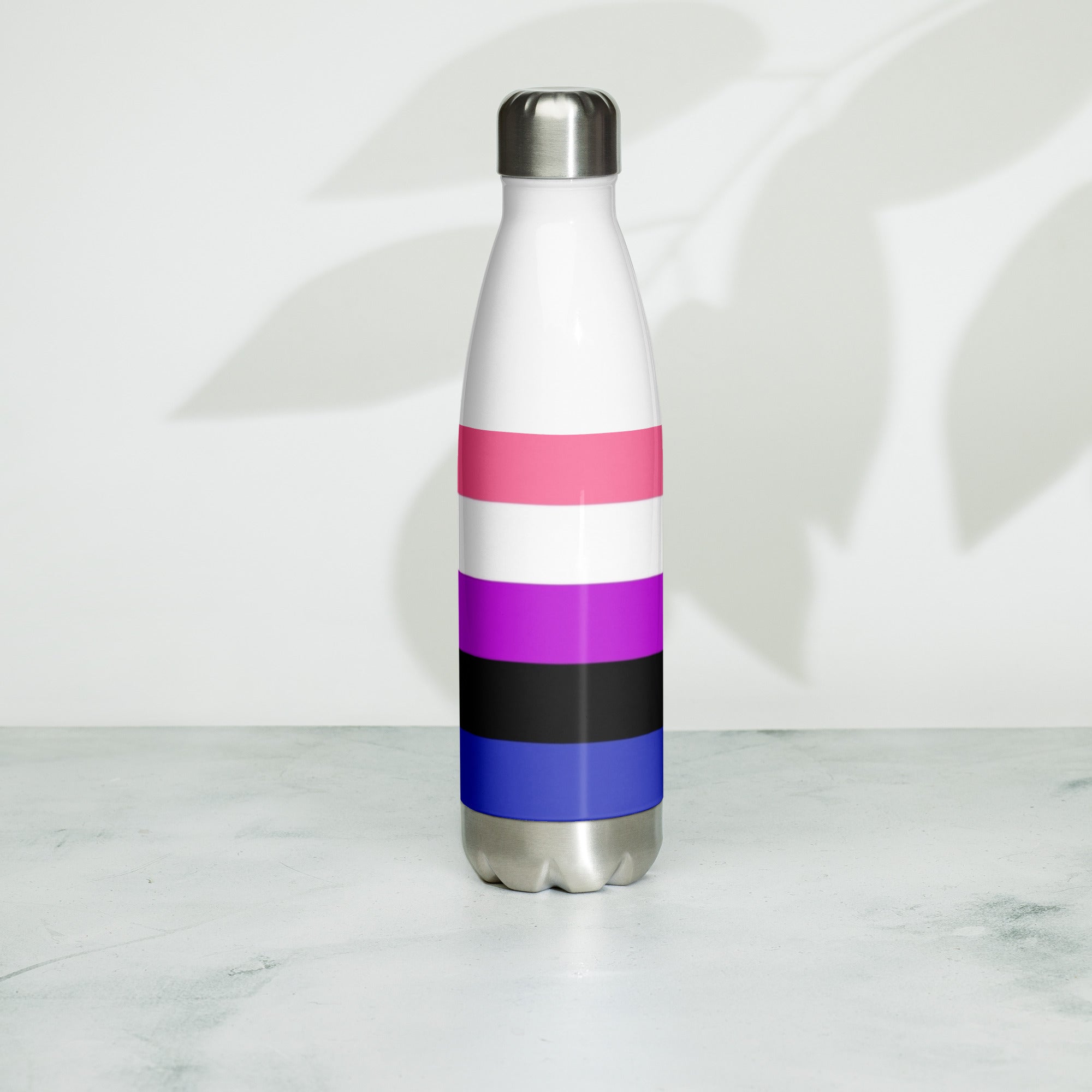 Botella de agua de acero inoxidable Genderfluid Pride