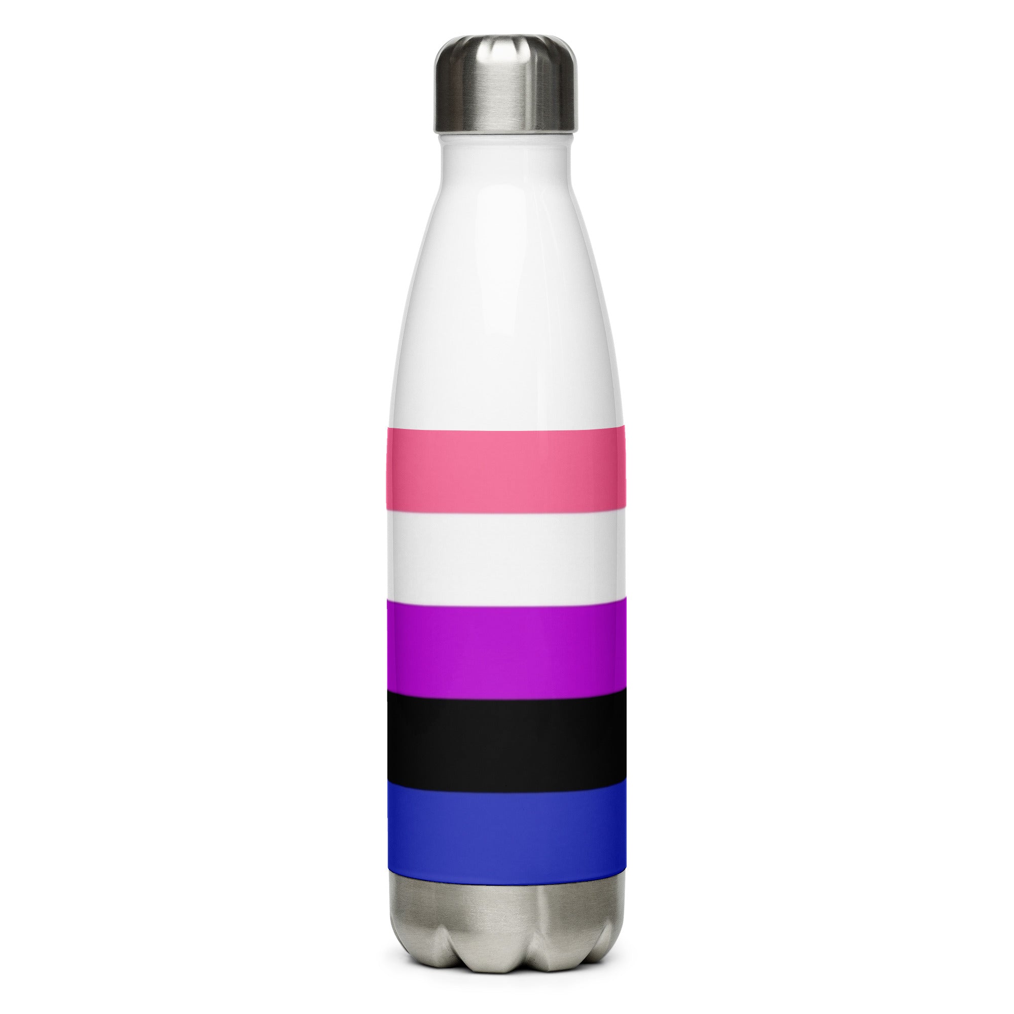 Botella de agua de acero inoxidable Genderfluid Pride