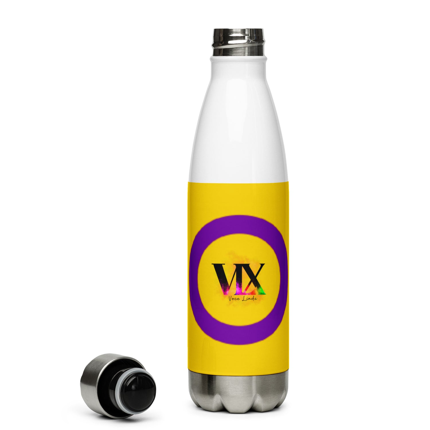 Stainless Steel Water Bottle Intersex Pride