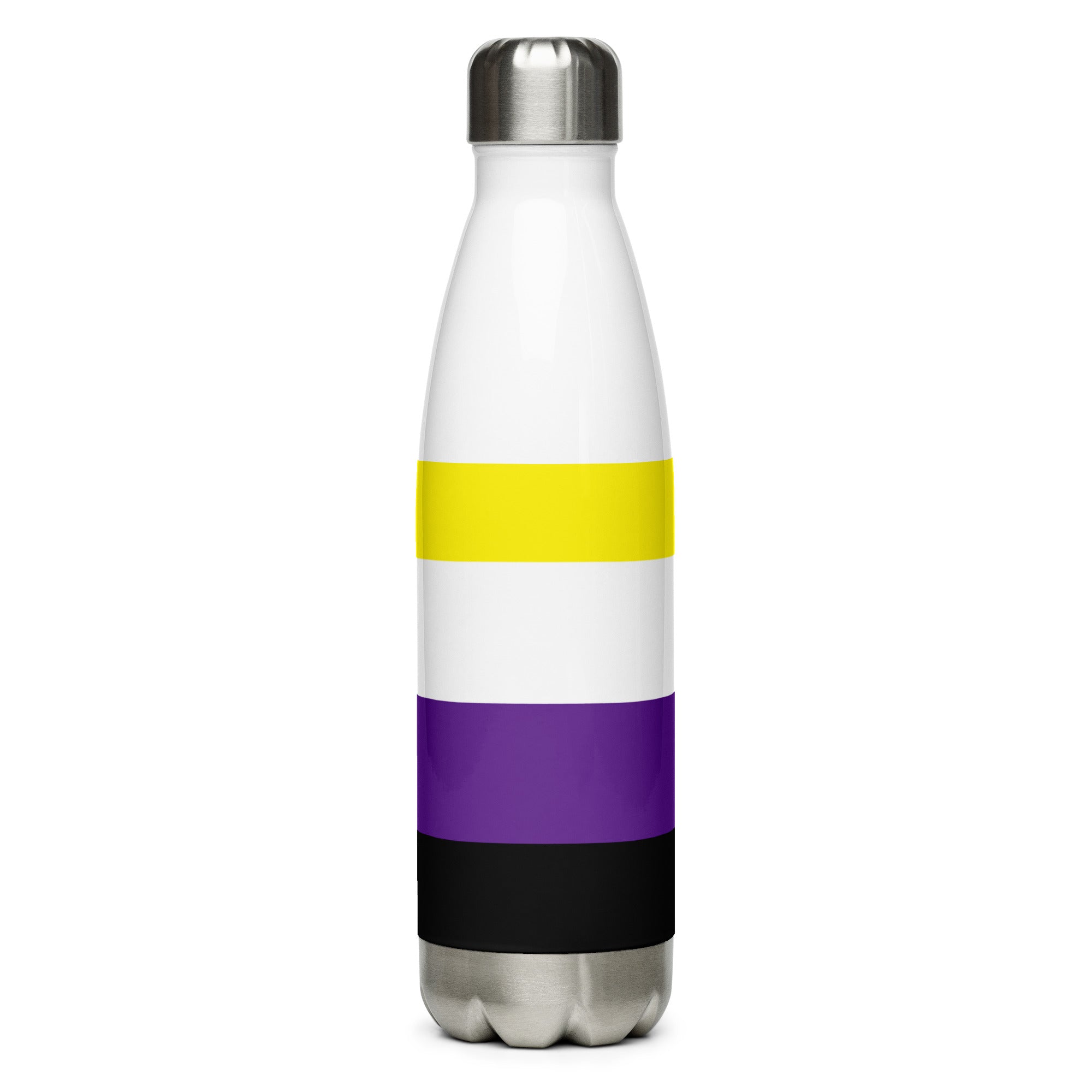 Stainless Steel Water Bottle Non-Binary Flag