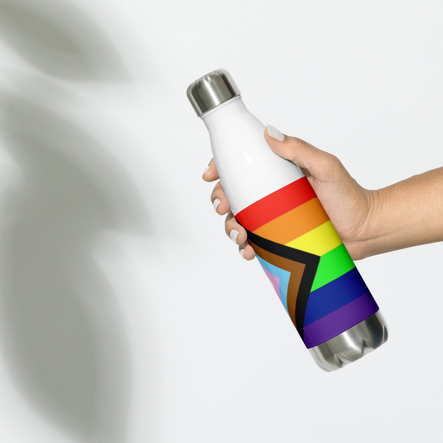 Stainless Steel Water Bottle Pride Intersex-Inclusive